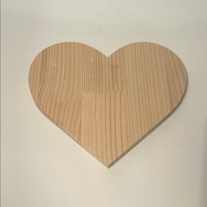 Wooden Heart Decor 4pk (2 hearts,2 circles )